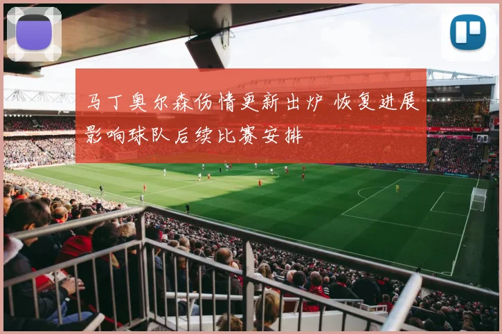 马丁奥尔森伤情更新出炉 恢复进展影响球队后续比赛安排