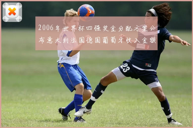 2006年世界杯四强奖金分配方案公布意大利法国德国葡萄牙收入金额