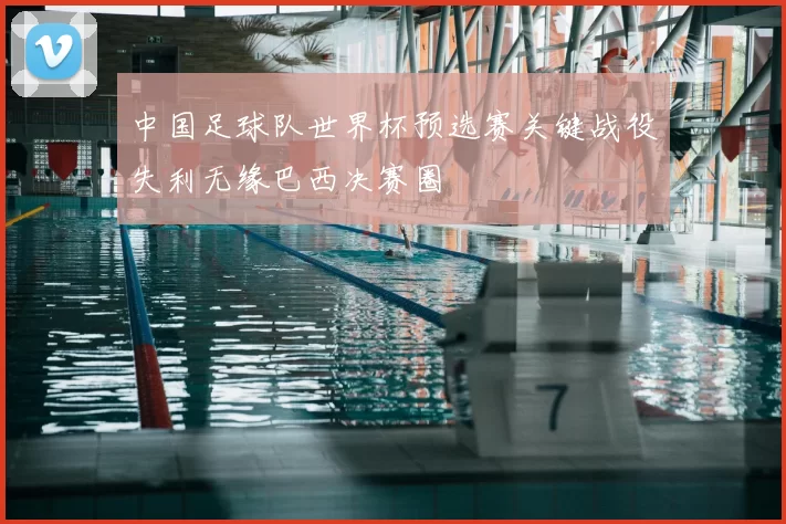 中国足球队世界杯预选赛关键战役失利无缘巴西决赛圈